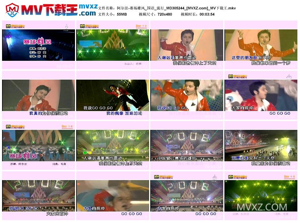 阿尔法-赛场雄风_国语_流行_MD305244